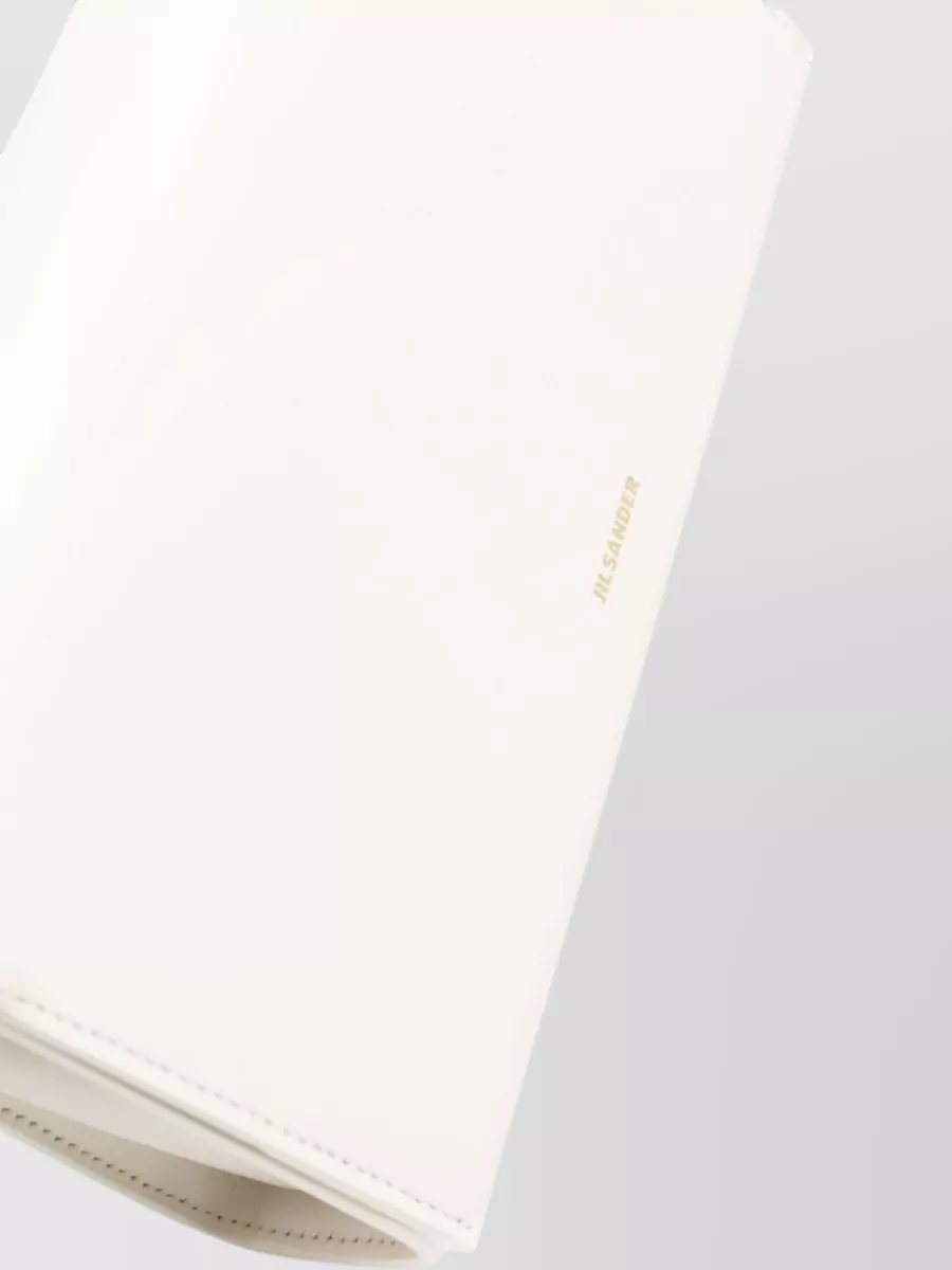 Jil Sander Daytime Leather Shoulder Bag Adjustable Strap