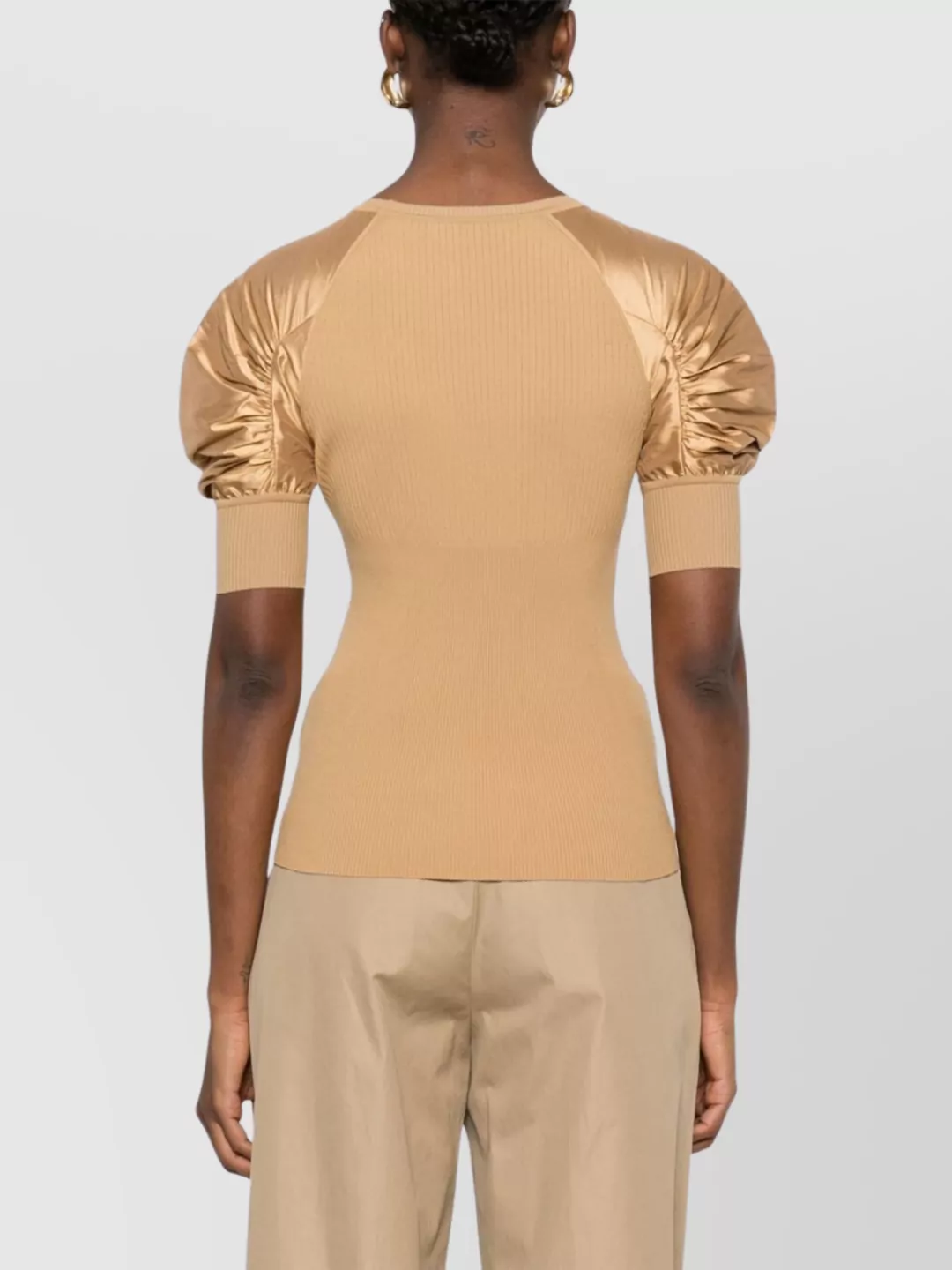 Max Mara Crewneck Knitwear Puff Sleeves