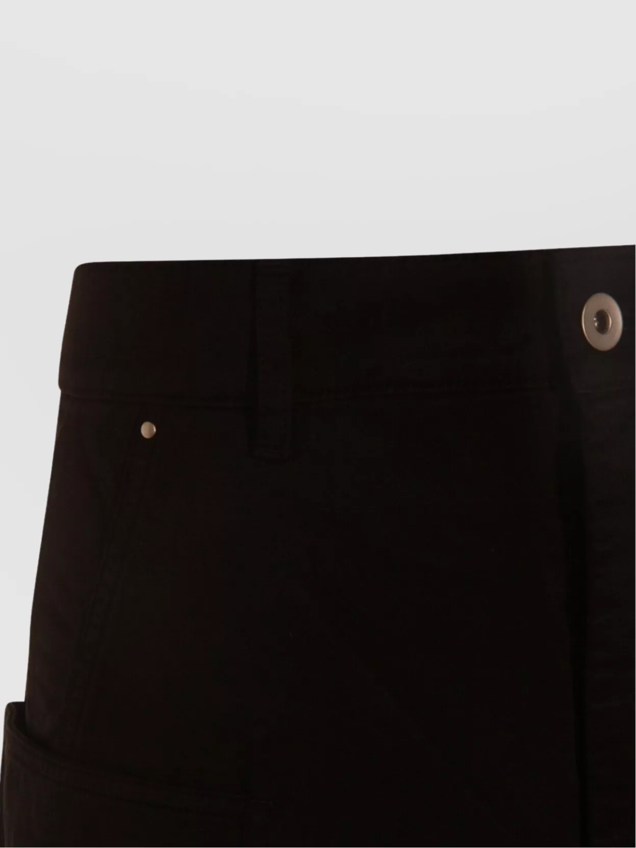 Rick Owens Drkshdw High Waist Wide Leg Trousers With Pockets In Black