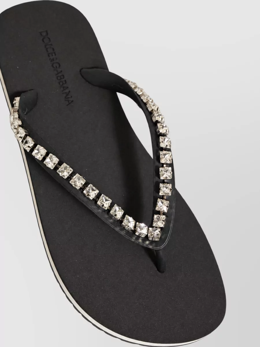 Dolce&Gabbana Embellished Flip Flops