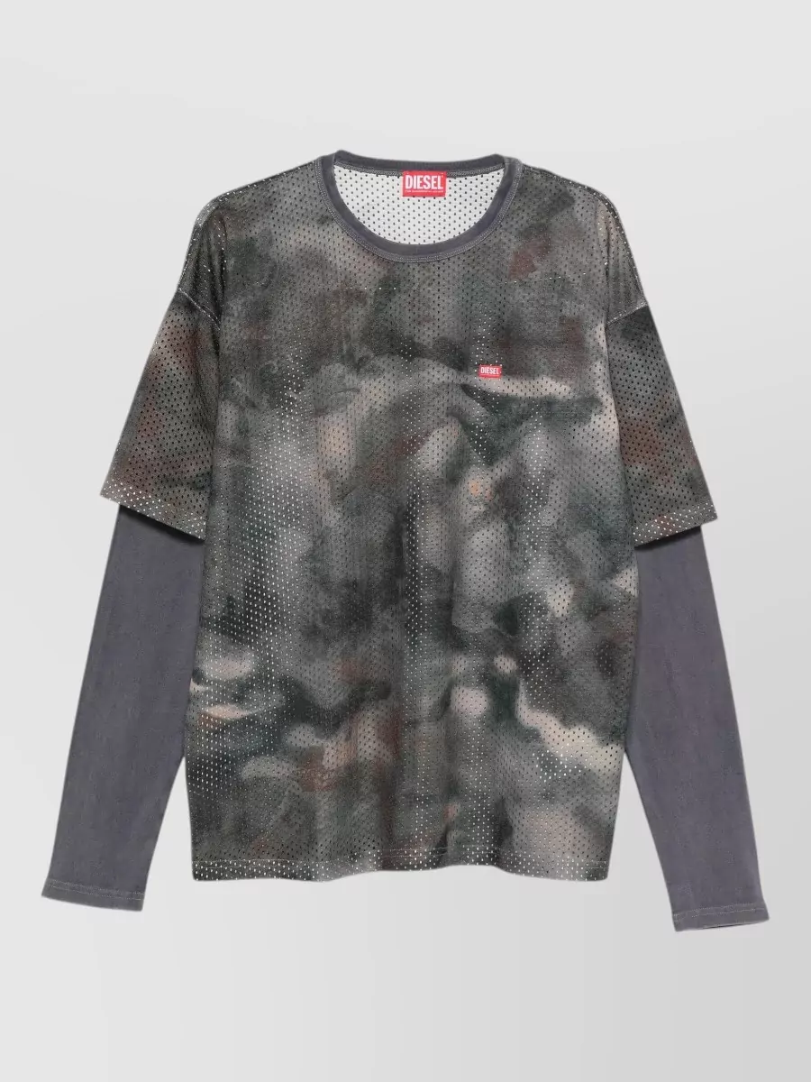 Diesel Mesh long-sleeve t-shirt