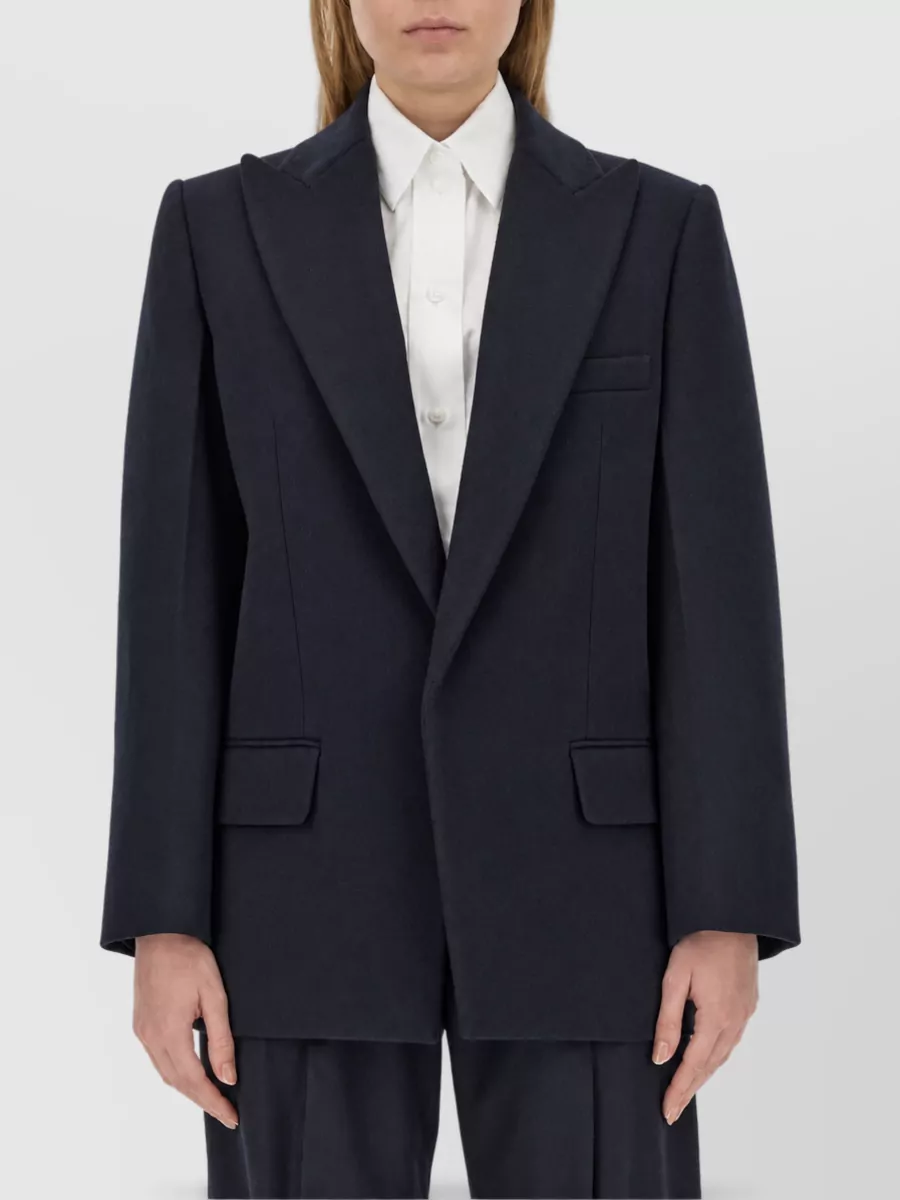 Victoria Beckham Wool Cashmere Suit Jacket