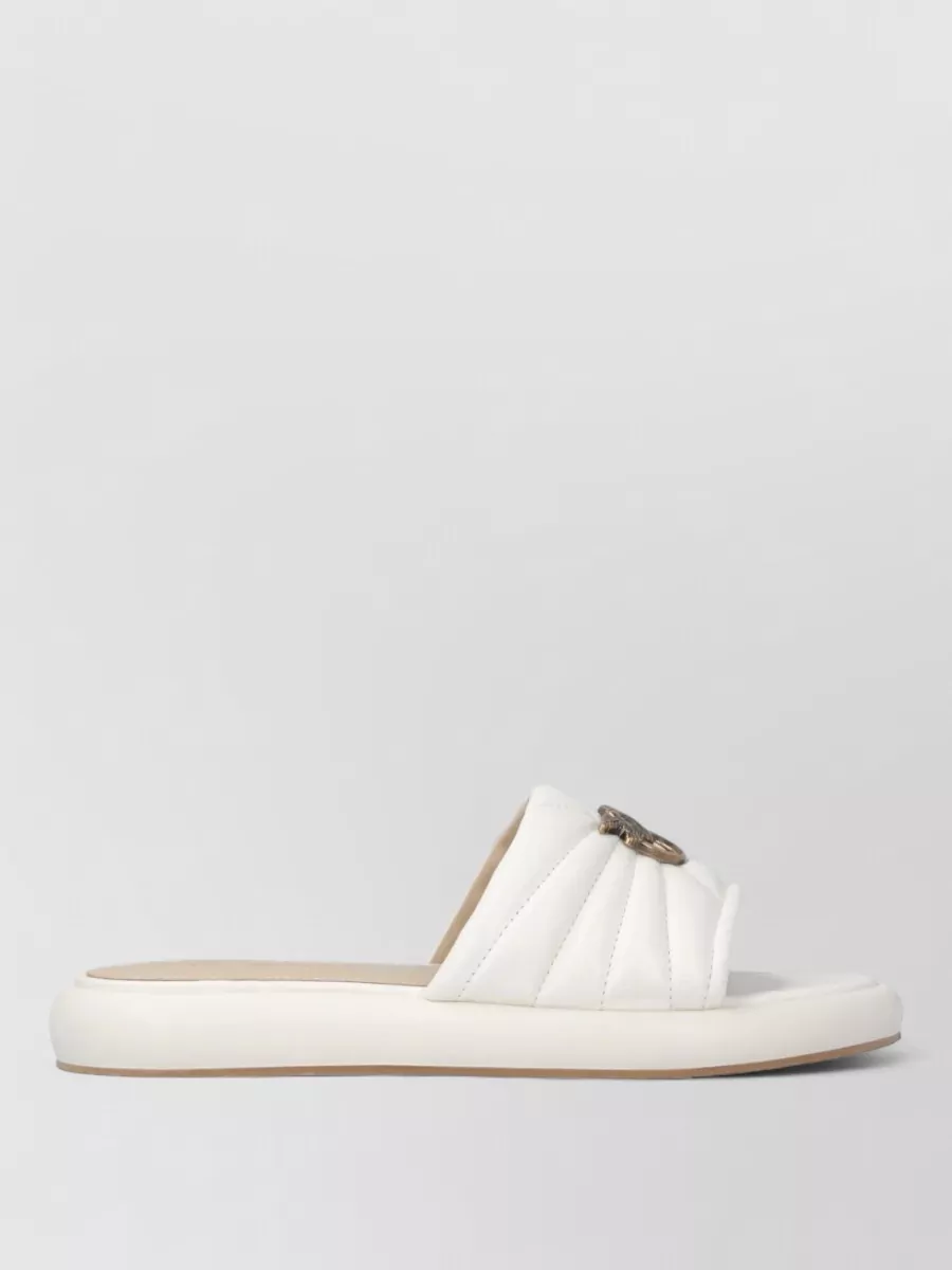 Pinko Leather Slides