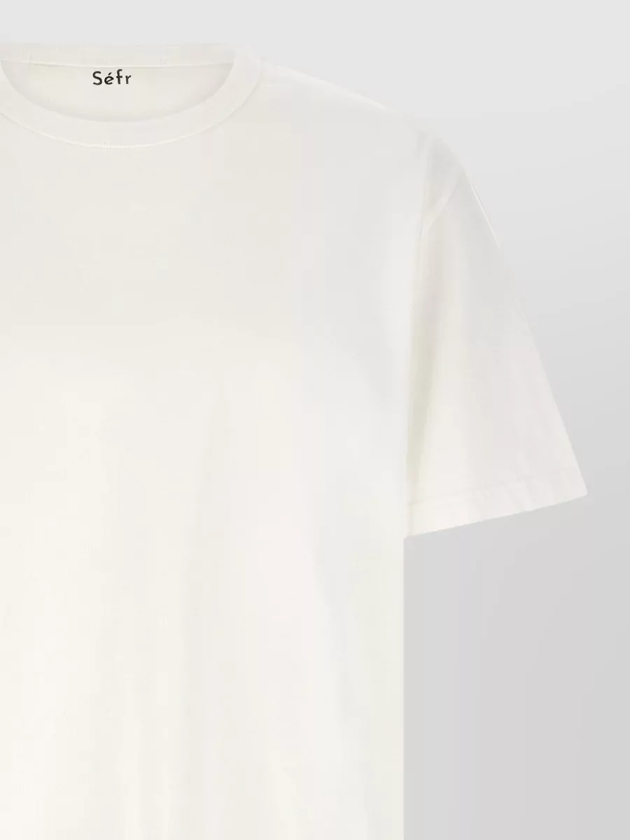 Séfr Ribbed Cotton Logo-Embroidered T-Shirt