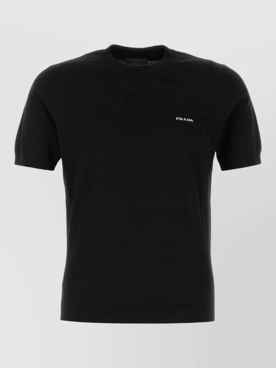 Prada cotton short-sleeve crew-neck t-shirt