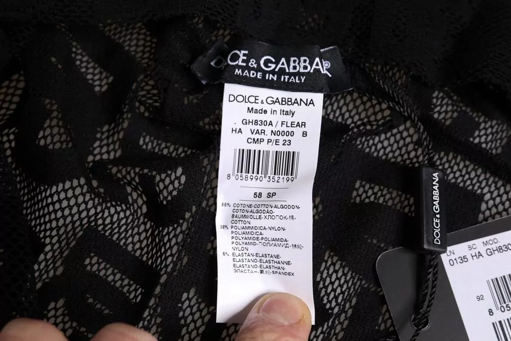 Dolce&Gabbana Lace Logo Headscarf