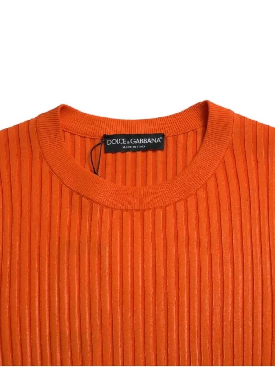Dolce&Gabbana Fine-Knit Crew-Neck Sweater