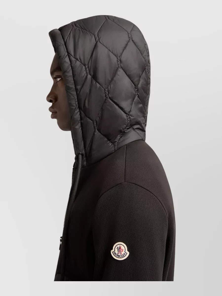 Moncler Quilted Hooded Zip-Up Jacket