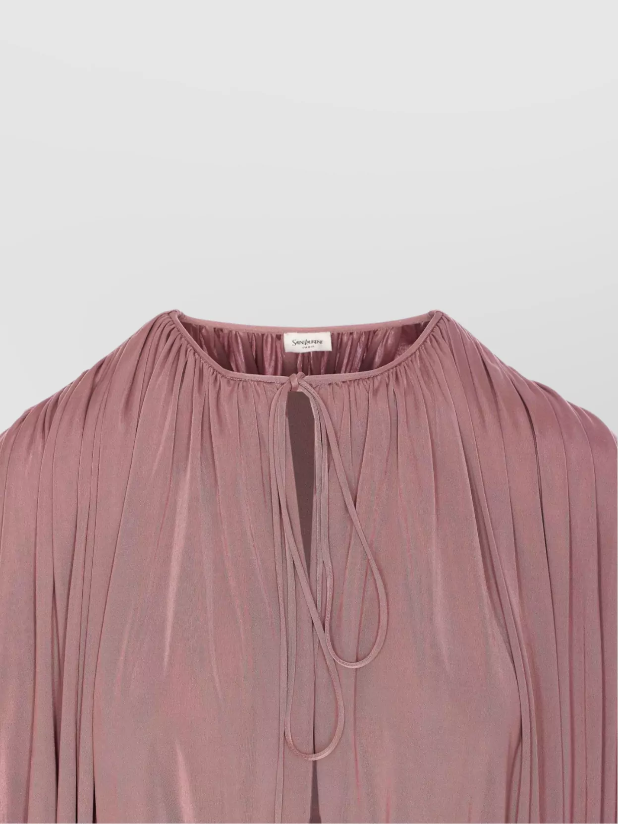 Saint Laurent Flared Oversize Knitwear Tie Detail