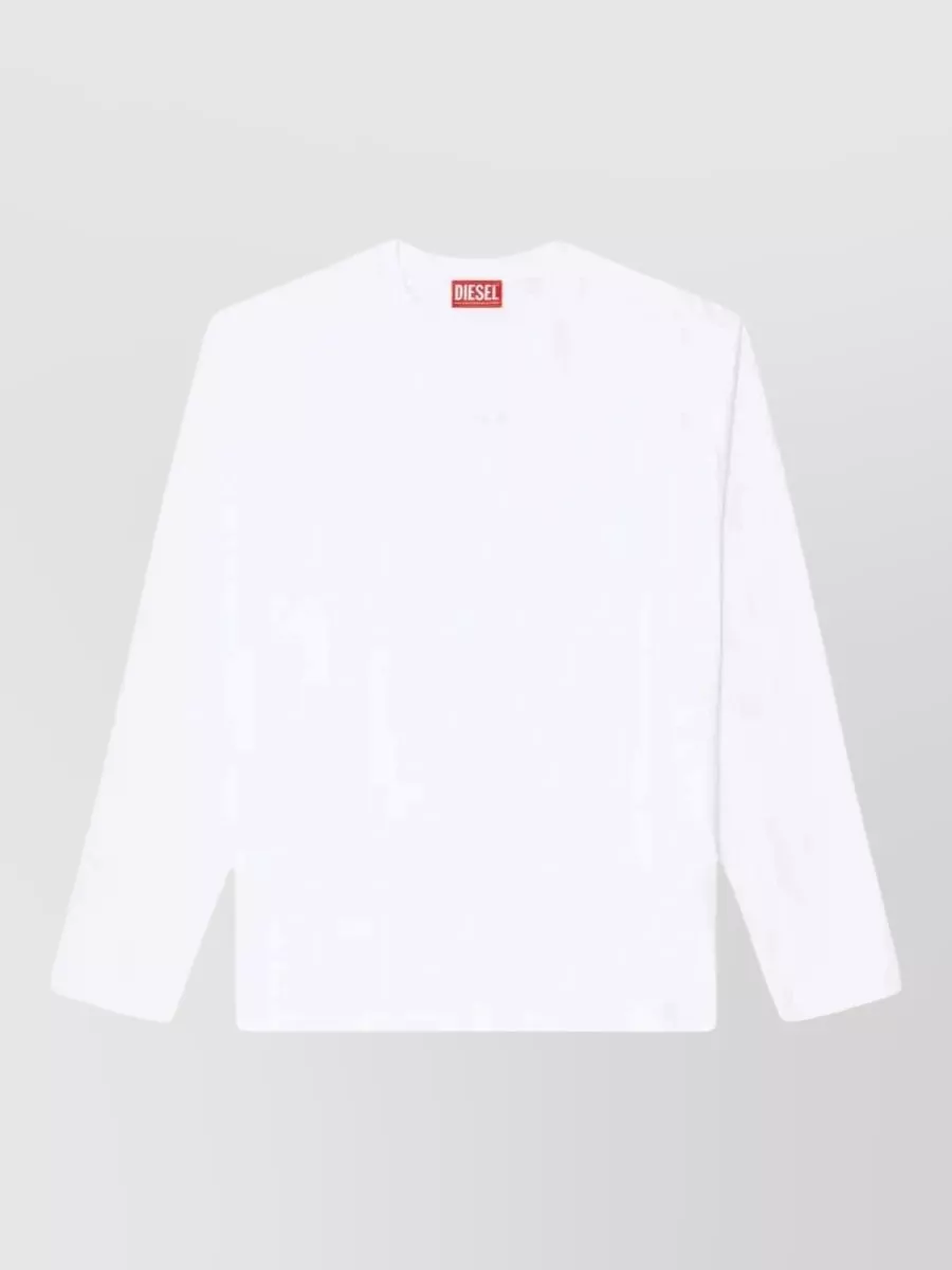 Diesel cotton long-sleeve raglan t-shirt