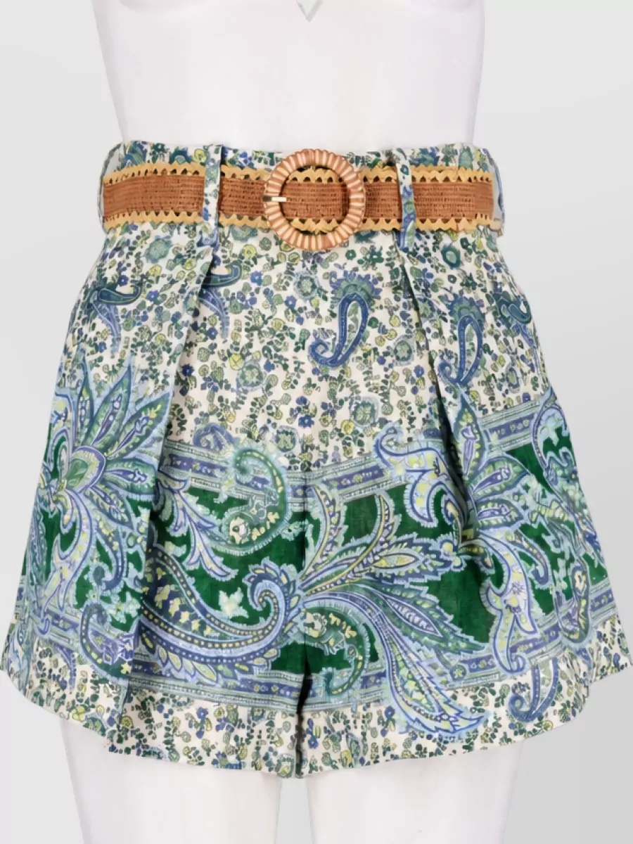 Zimmermann paisley knee-length shorts