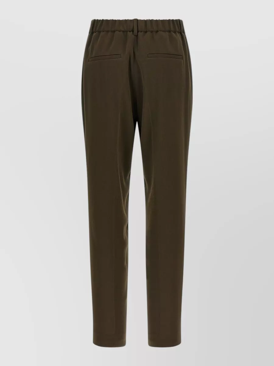 Alberto Biani straight-leg crepe trousers