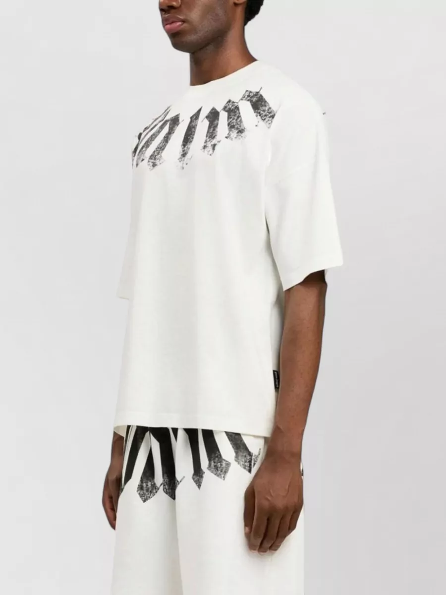 Palm Angels Cotton Oversized Logo-Print T-Shirt