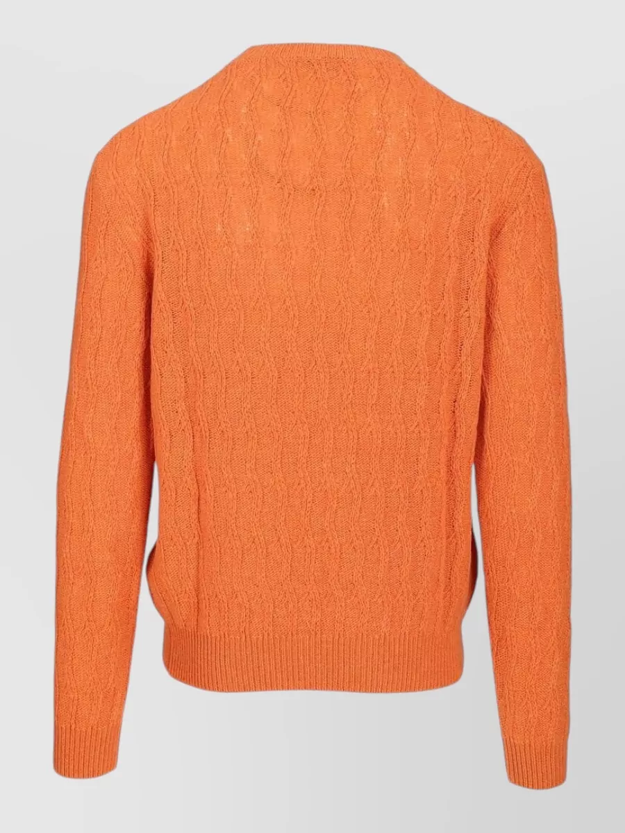 Etro cashmere cable-knit crew-neck jumper