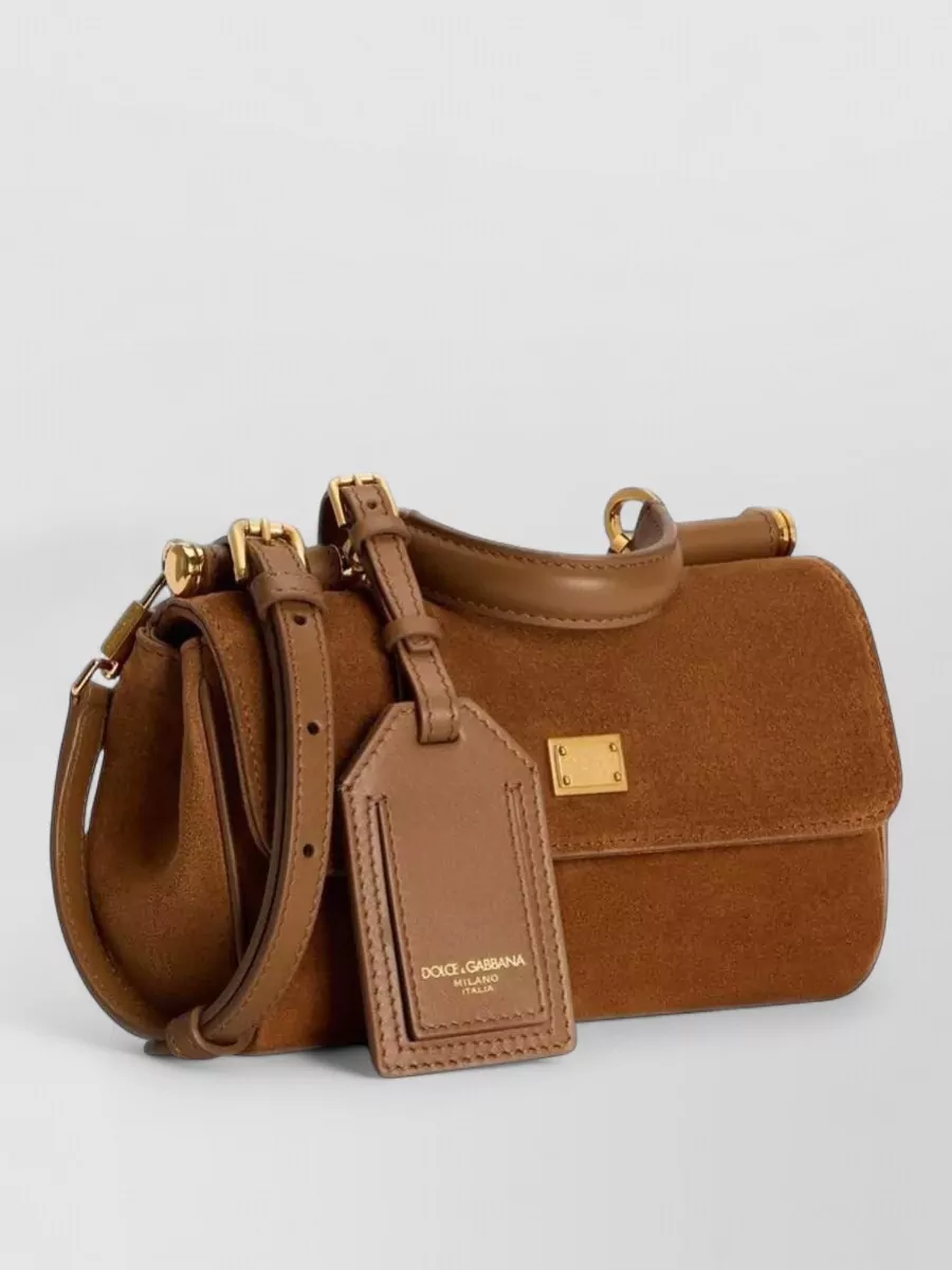 Dolce&Gabbana My Sicily Leather Shoulder Bag