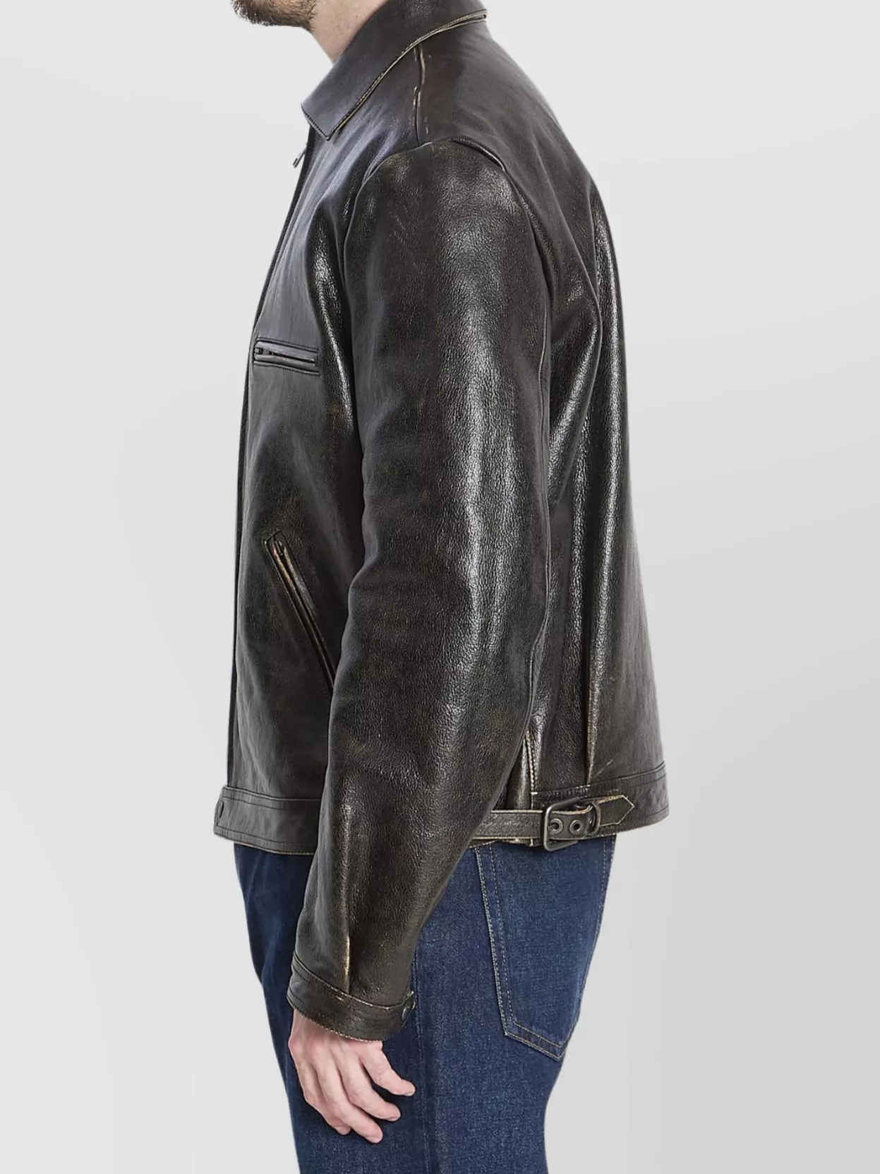 Dolce&Gabbana Vintage Leather Bomber Jacket