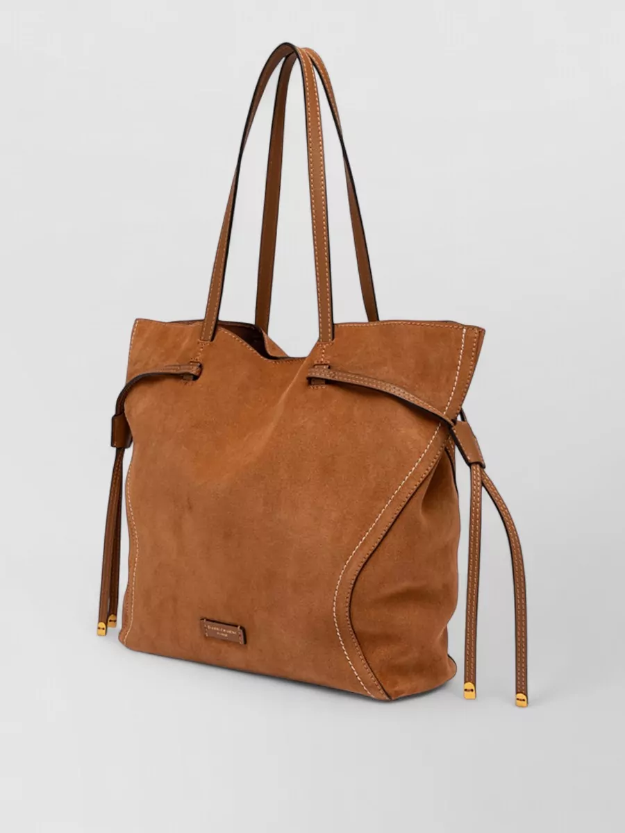 Gianni Chiarini Violette Suede Tote Bag Dual Handles