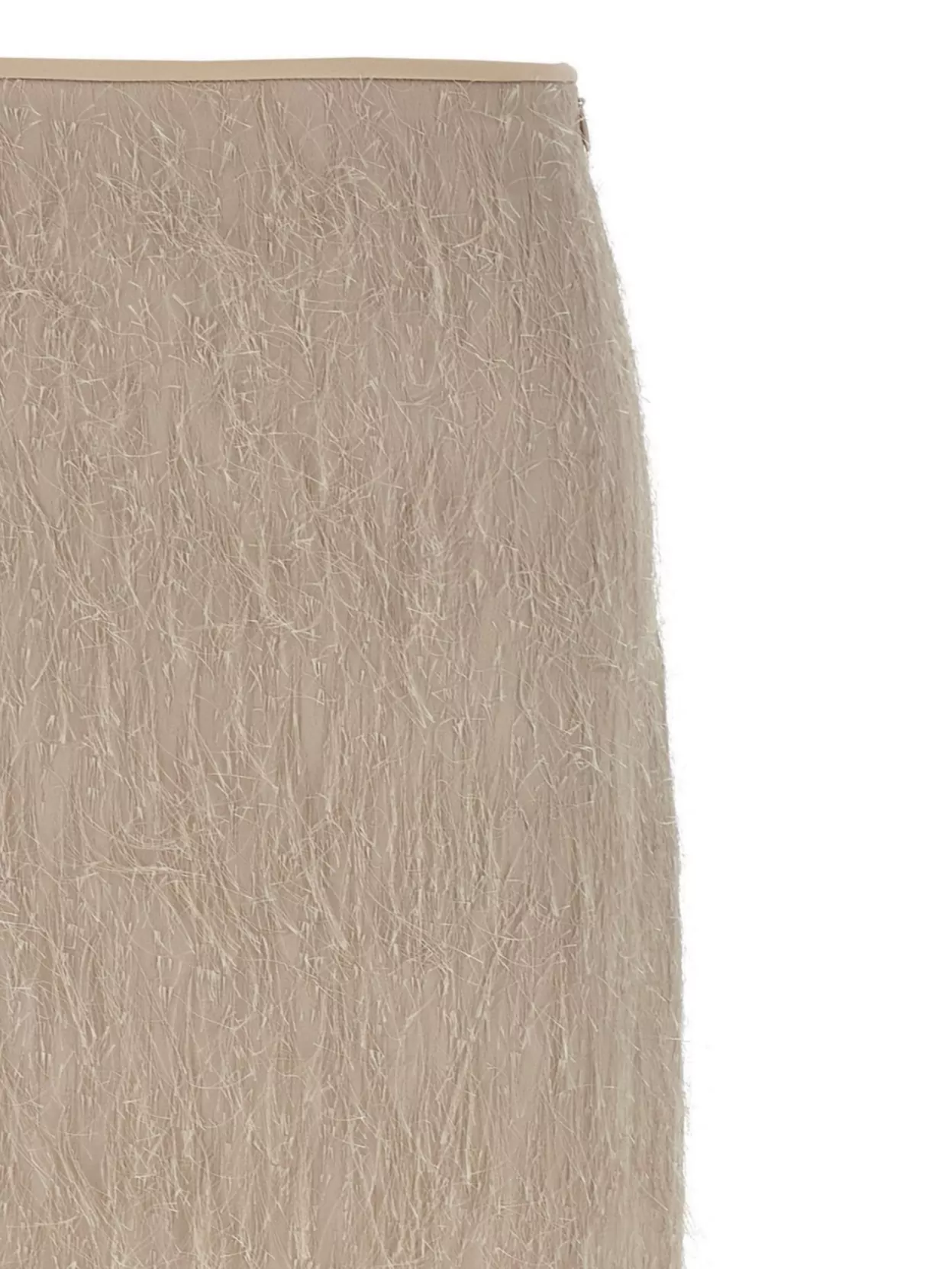 Peserico Textured Sheer Overlay Jacquard Skirt