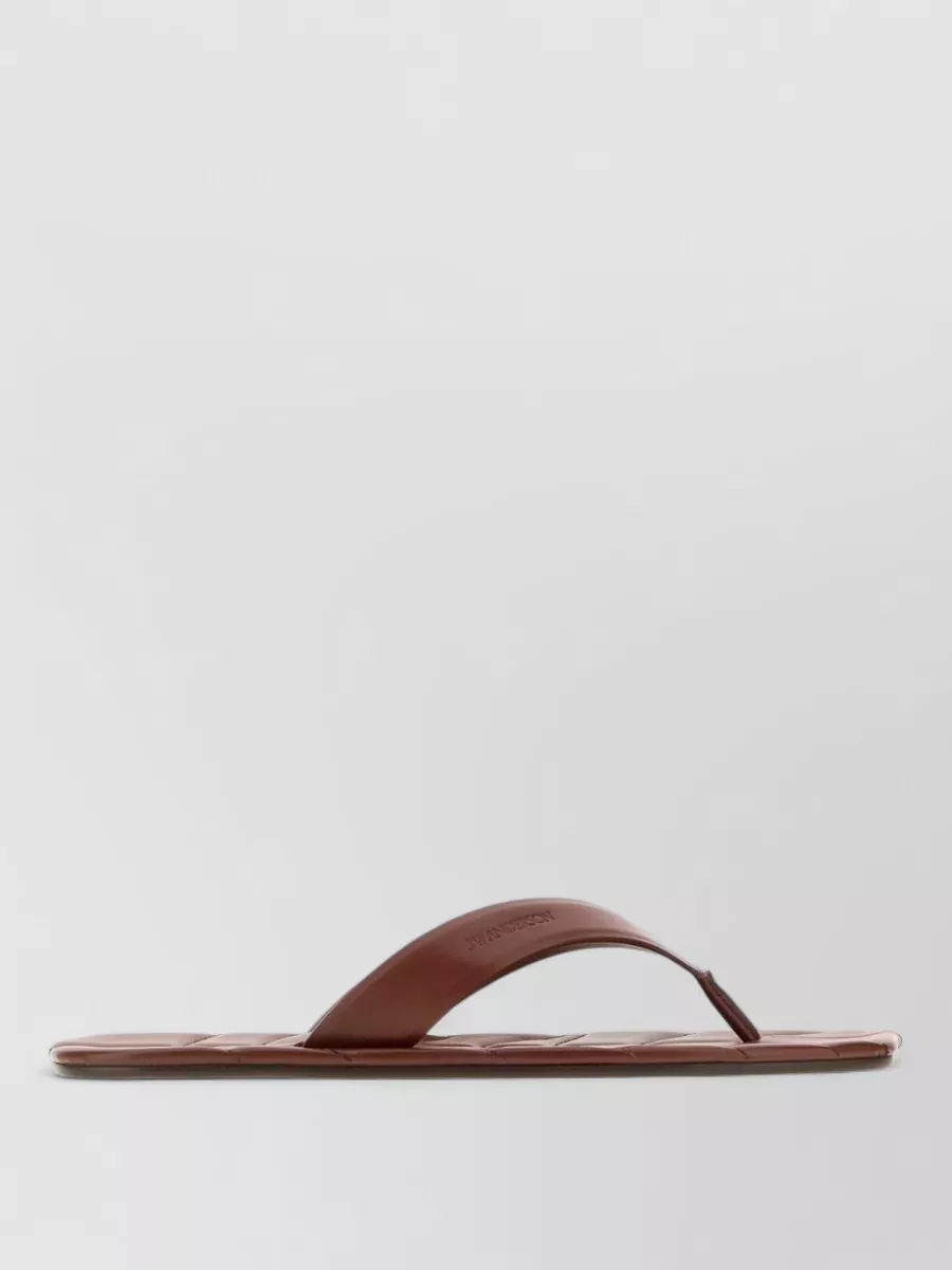 JW Anderson leather thong slides