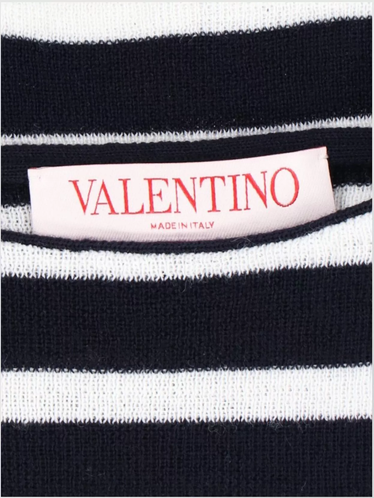Valentino Striped Boat Neck Knitwear