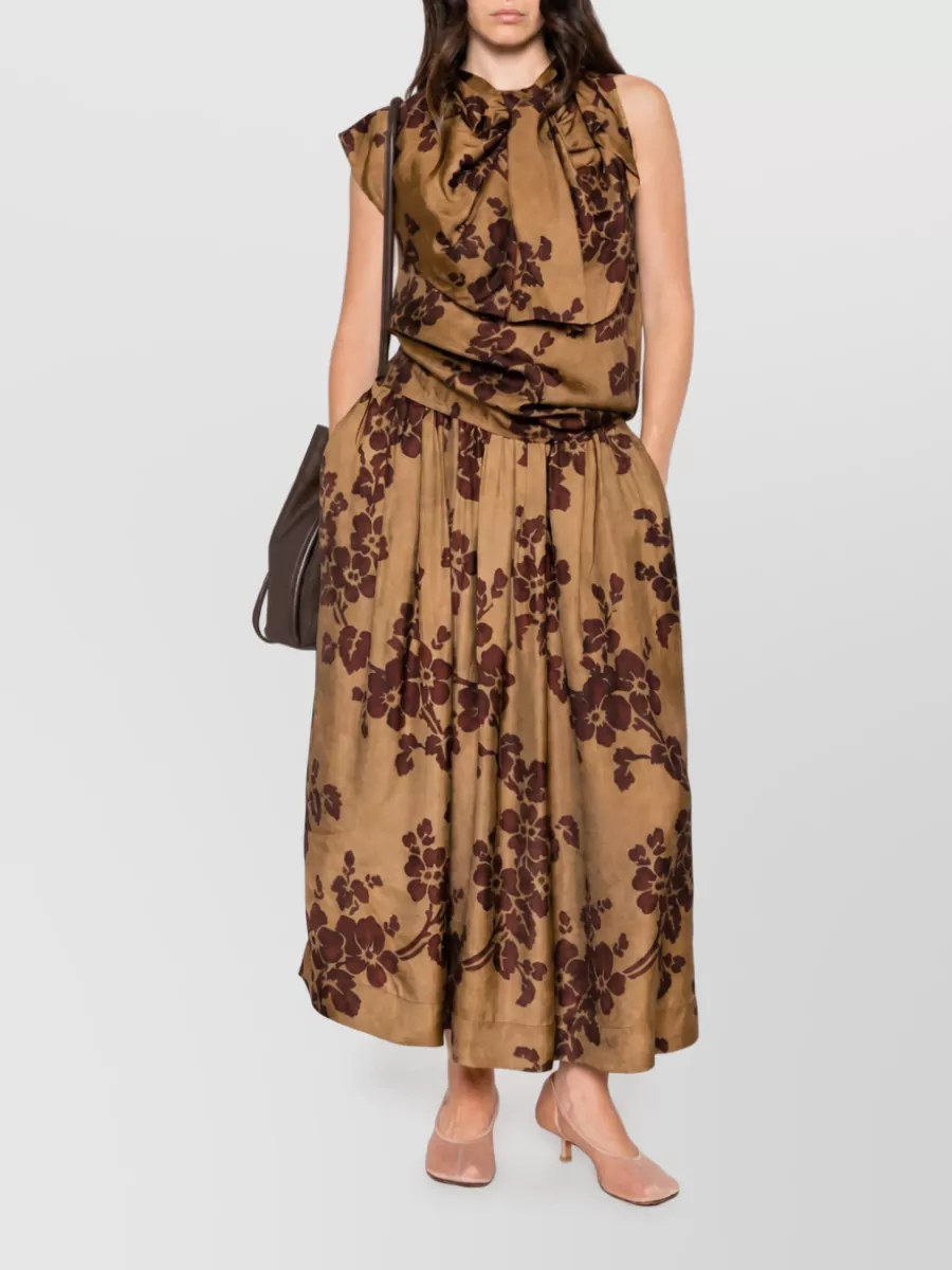 Uma Wang Printed Midi Dress