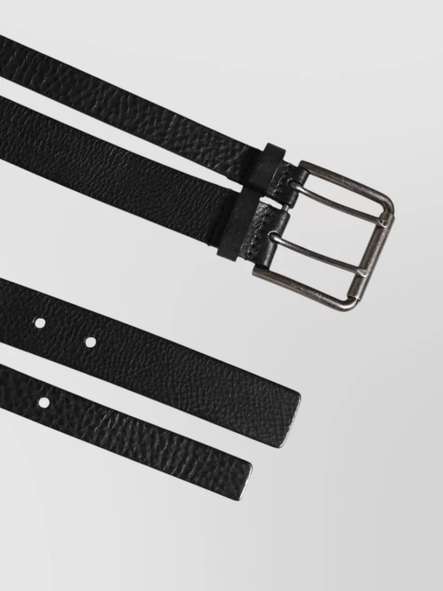 Dolce&Gabbana Leather Double Strap Belt