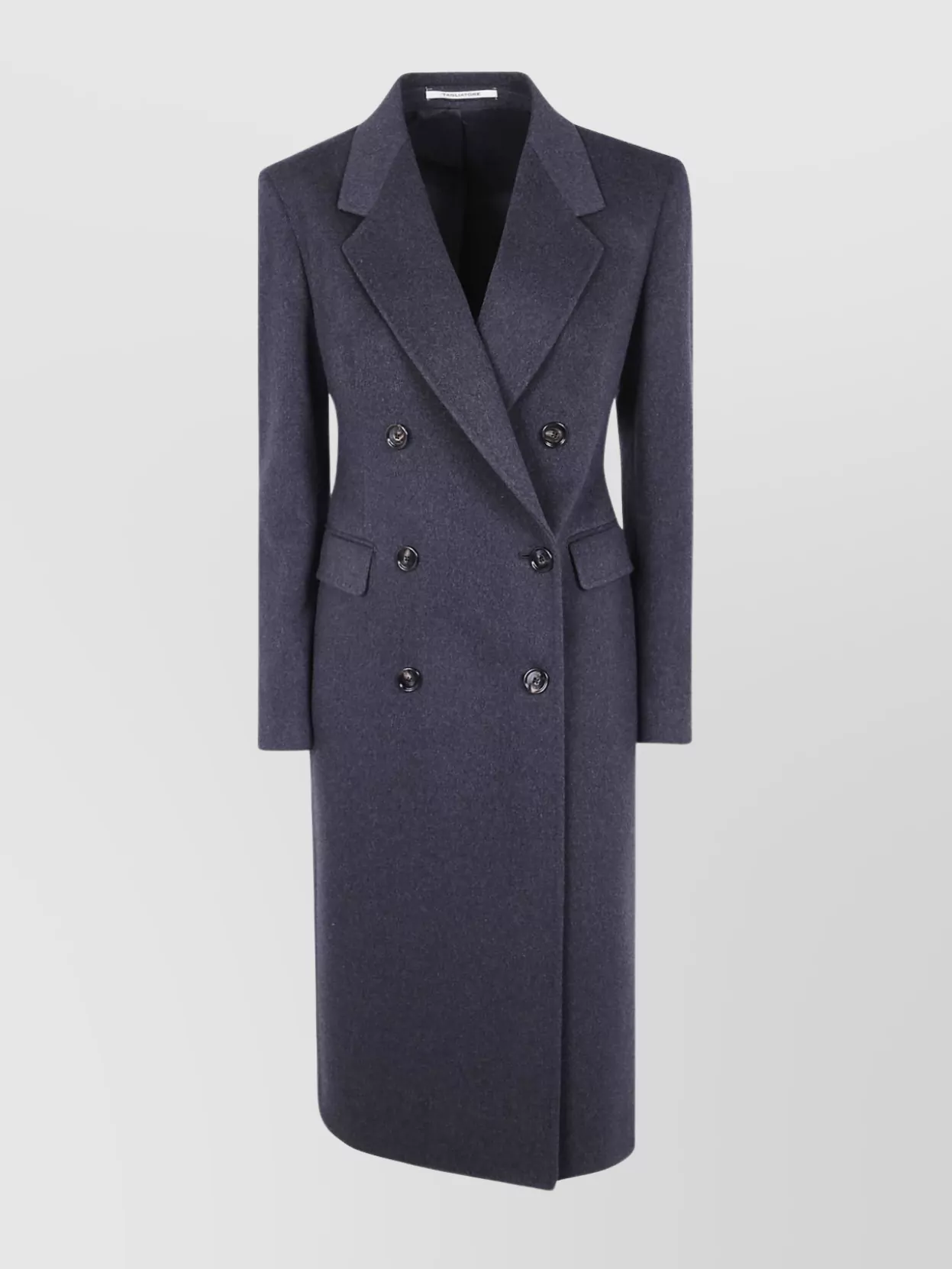 Tagliatore Tailored Double-breasted Coat Notched Lapels In Blue