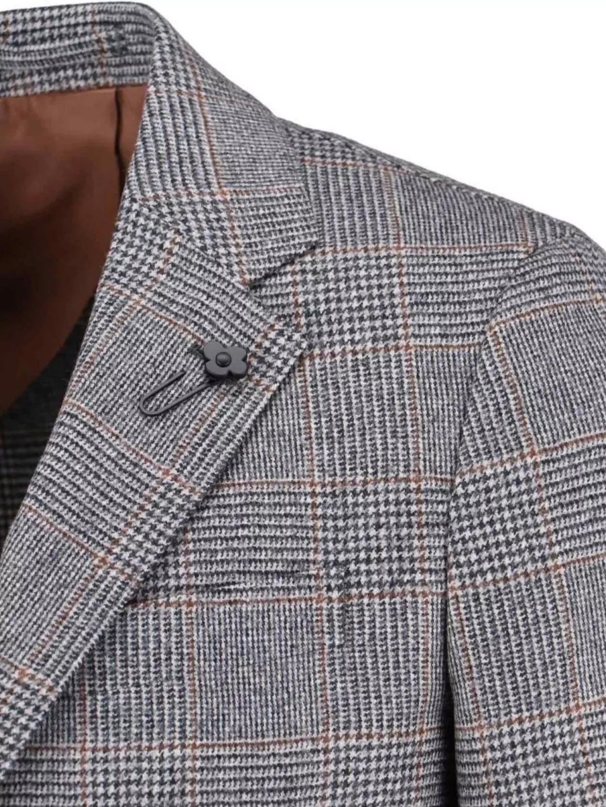 Lardini Check Pattern Front Pockets Long Sleeves