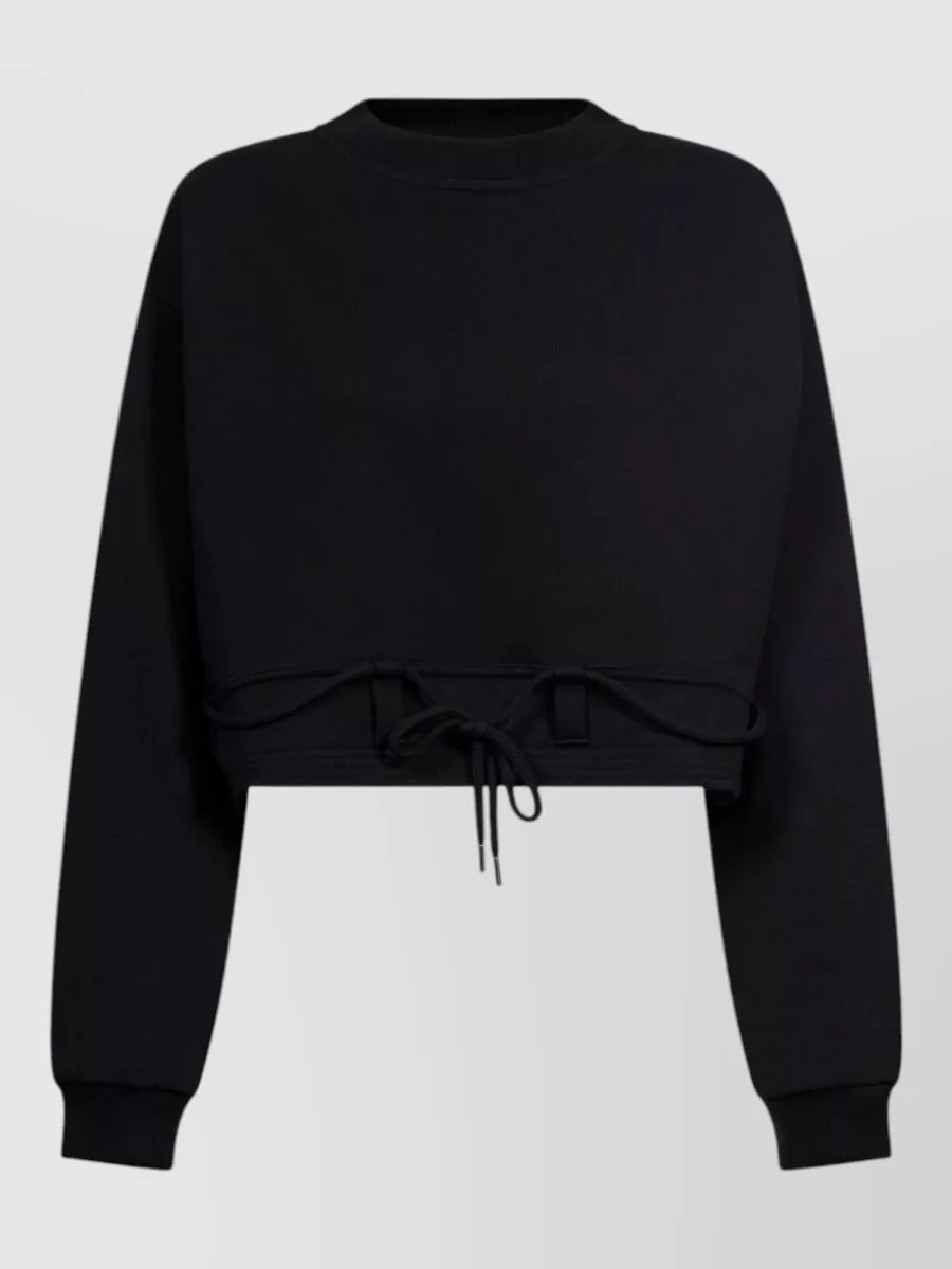 Dries Van Noten cropped drawstring sweatshirt