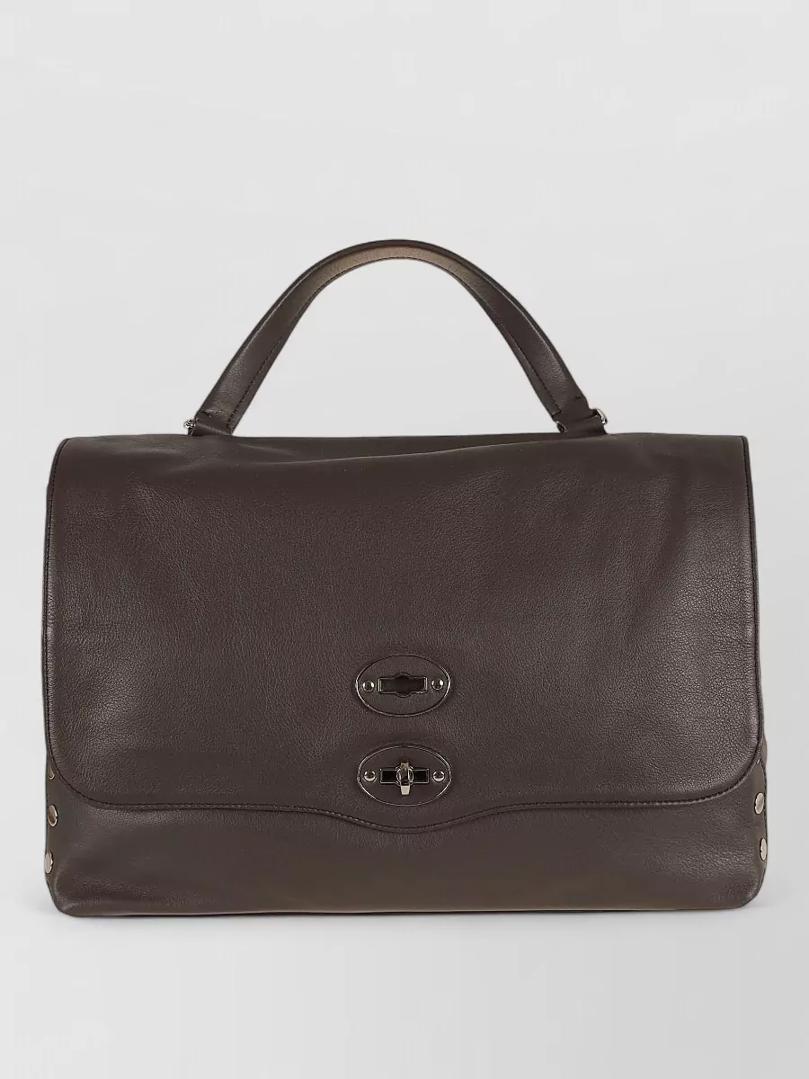 Zanellato leather studded shoulder bag