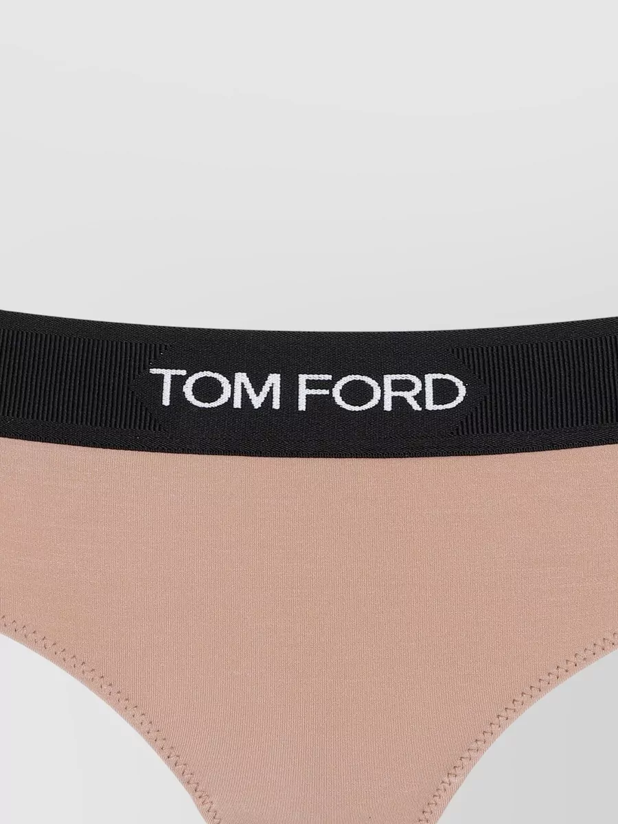 Tom Ford Modal Slip Dress Regular Fit Tonal