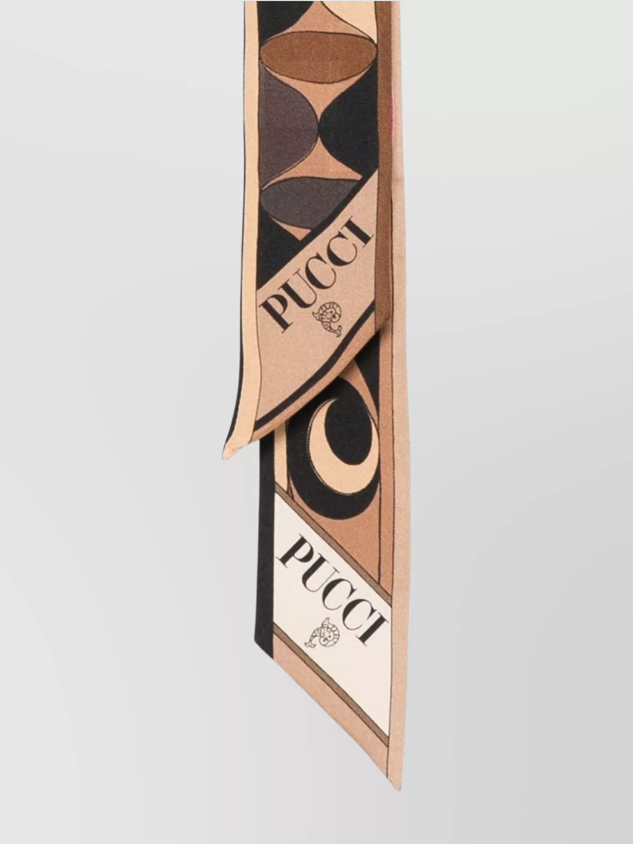 Pucci Geometric Design Lightweight Long Silk Scarf In Multi