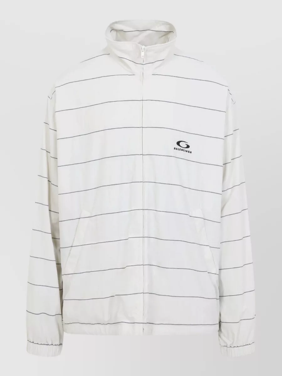 Balenciaga striped oversized tracksuit jacket