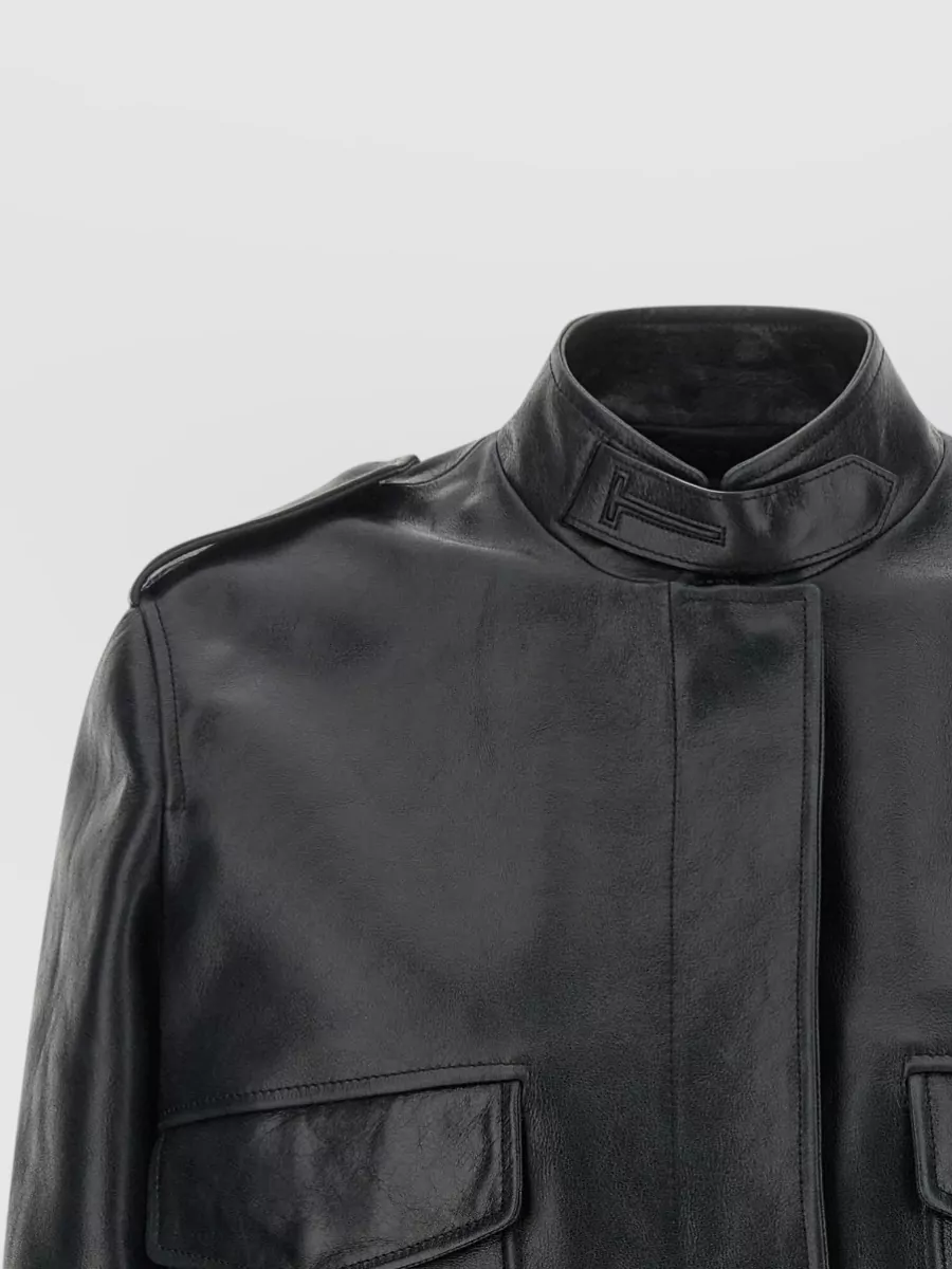 Tom Ford Lambskin Aviator Leather Jacket