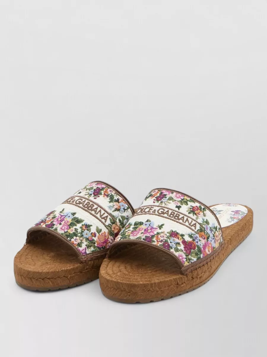 Dolce&Gabbana Embroidered Espadrille Sandals