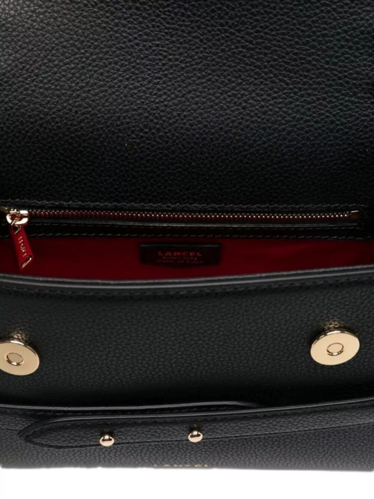 Lancel Top Handle Bucket Bag With Adjustable Strap