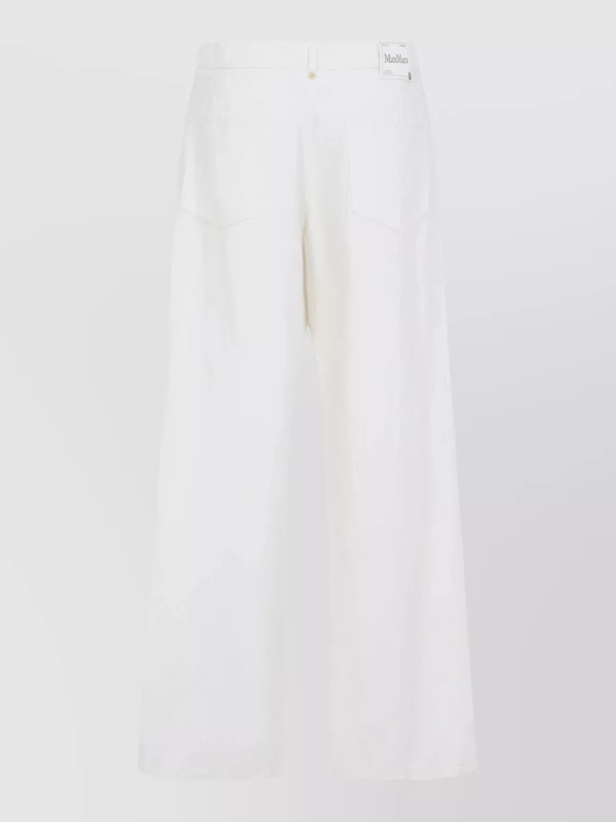 S Max Mara Cropped Wide-Leg Trousers