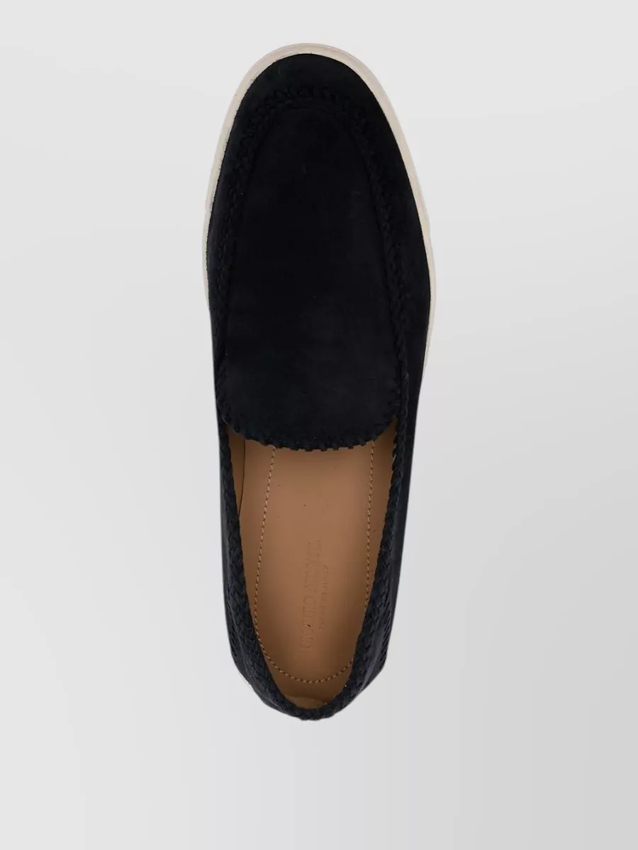 Giorgio Armani Leather Slip-On Loafers