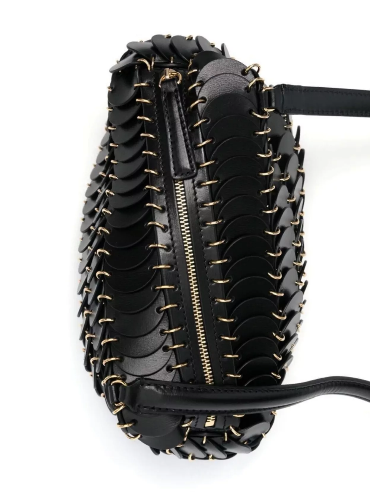 Rabanne Crossbody Chain Strap Textured Satchel Bag
