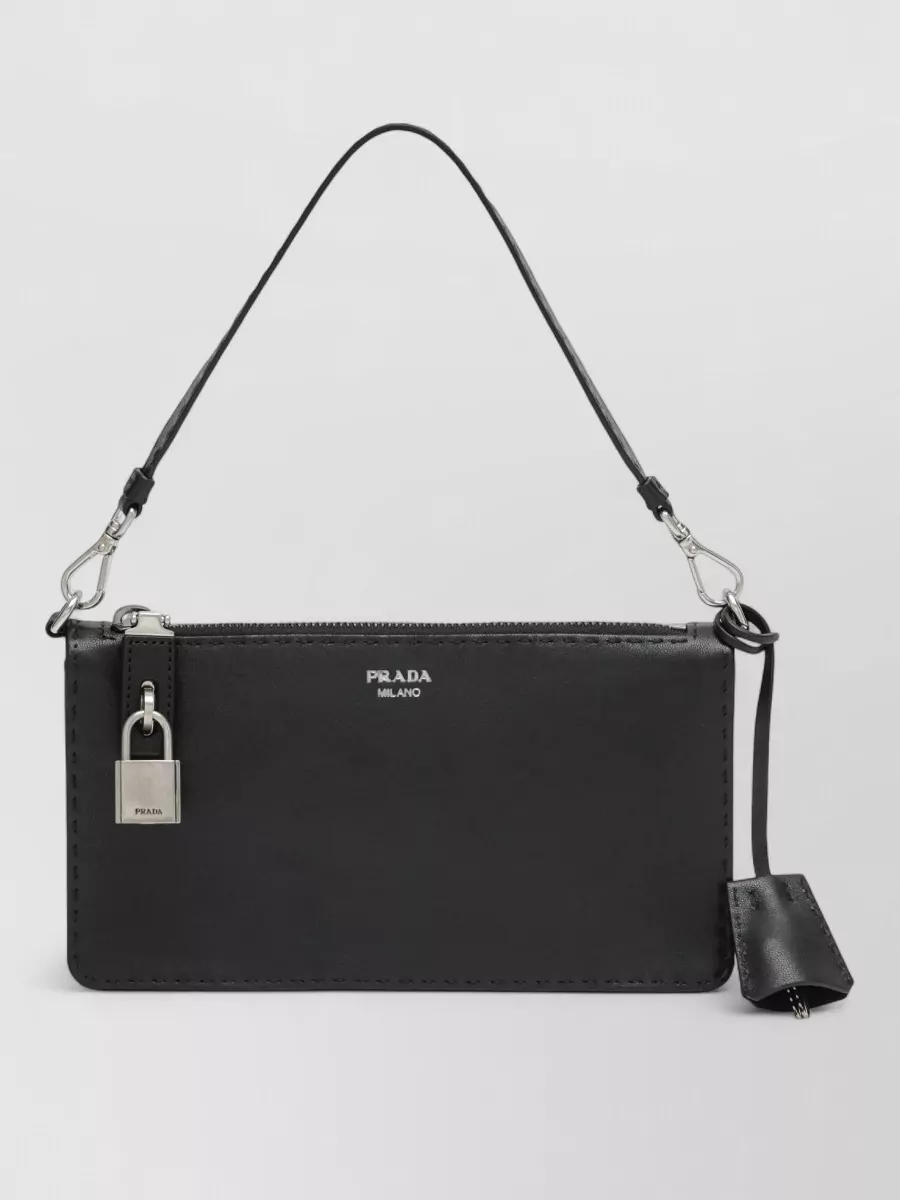Prada leather card holder