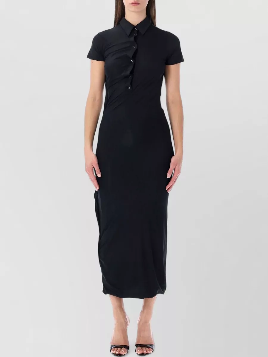 Ottolinger twisted polo midi dress