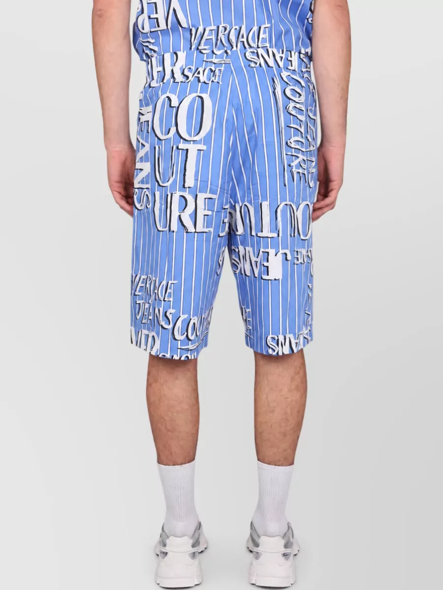 Versace Jeans Couture Logo-Print Bermuda Shorts