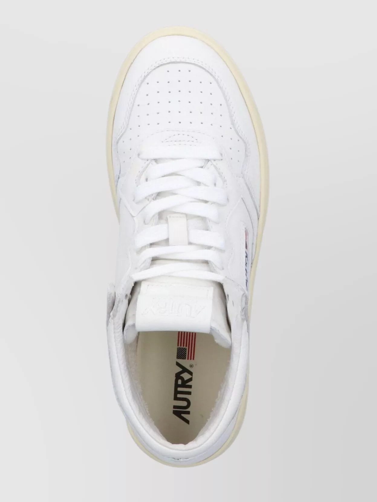 Autry Short Top Perforated Rubber Sole Sneakers
