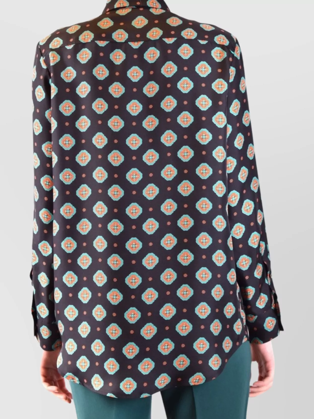 Alberto Biani Printed Collared Shirt Long Sleeves
