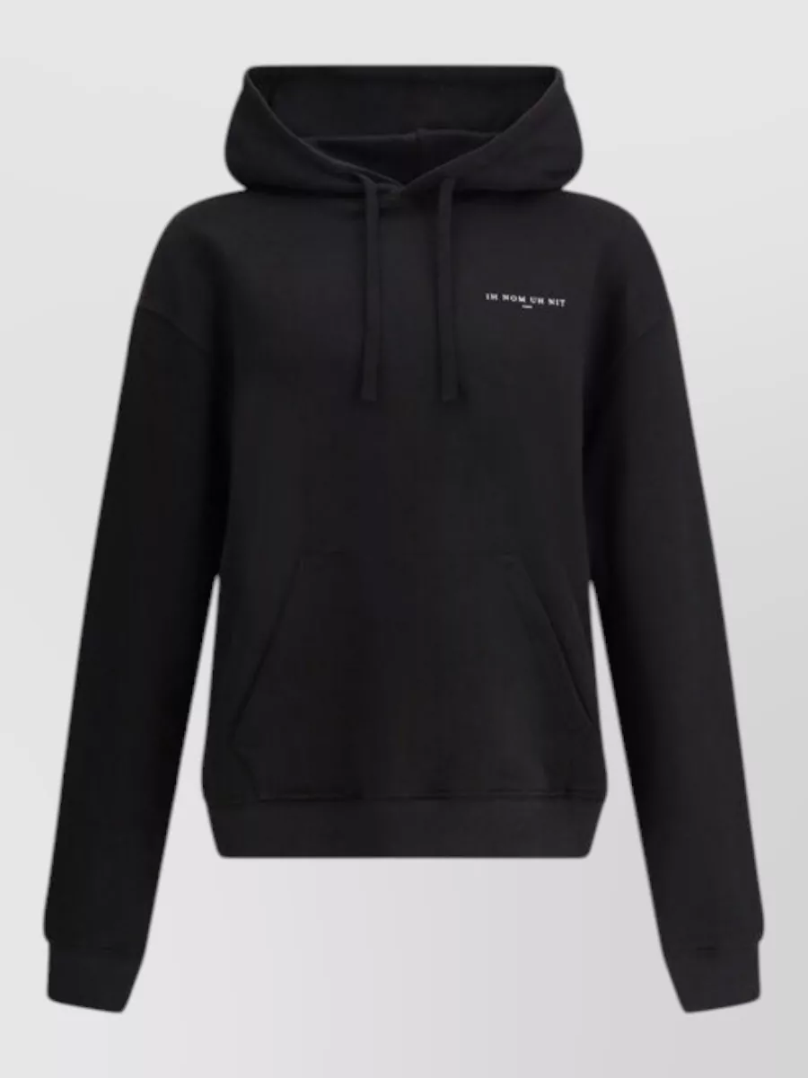 Ih Nom Uh Nit cotton logo print hoodie