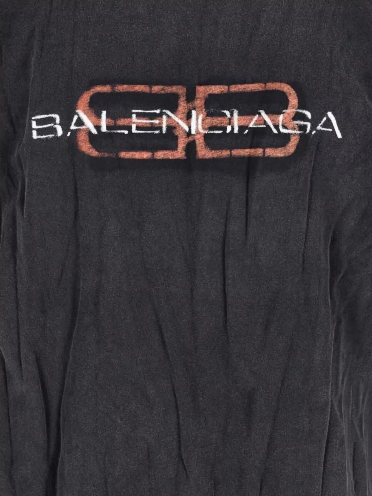 Balenciaga Crew Neck Short Sleeve T-Shirt With Ribbed Cuffs