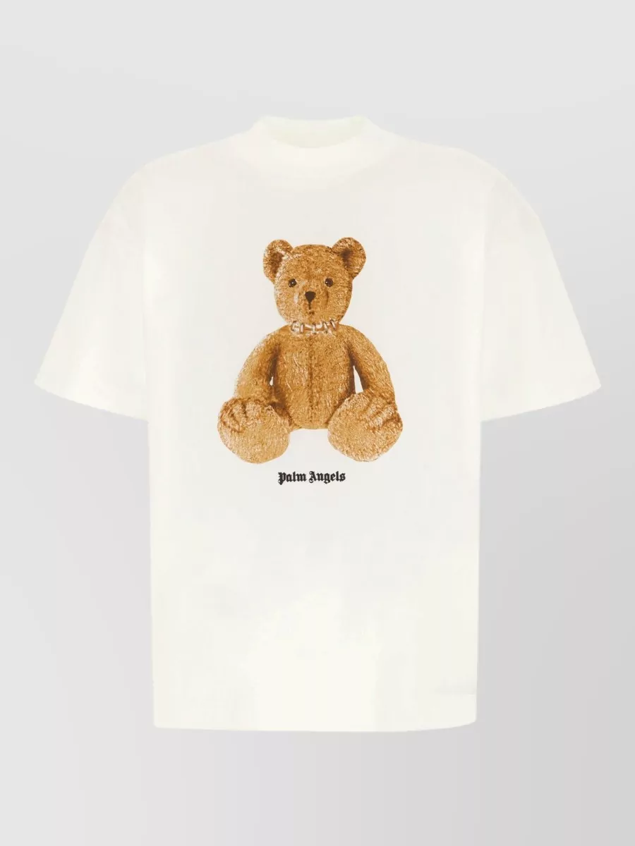 Palm Angels bear cotton regular-fit crew-neck short-sleeve t-shirt