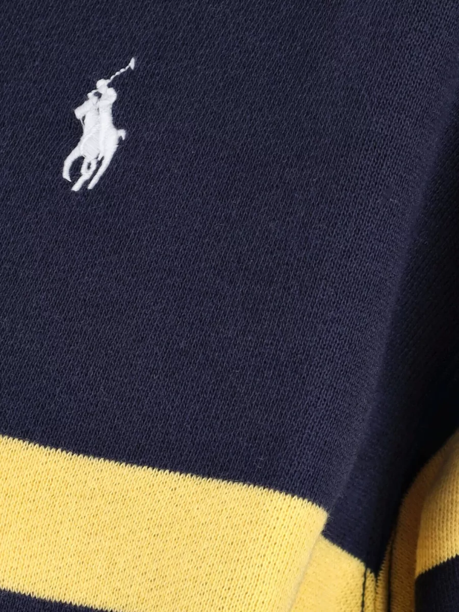 Polo Ralph Lauren Striped Top With Ribbed Cuffs And Hem