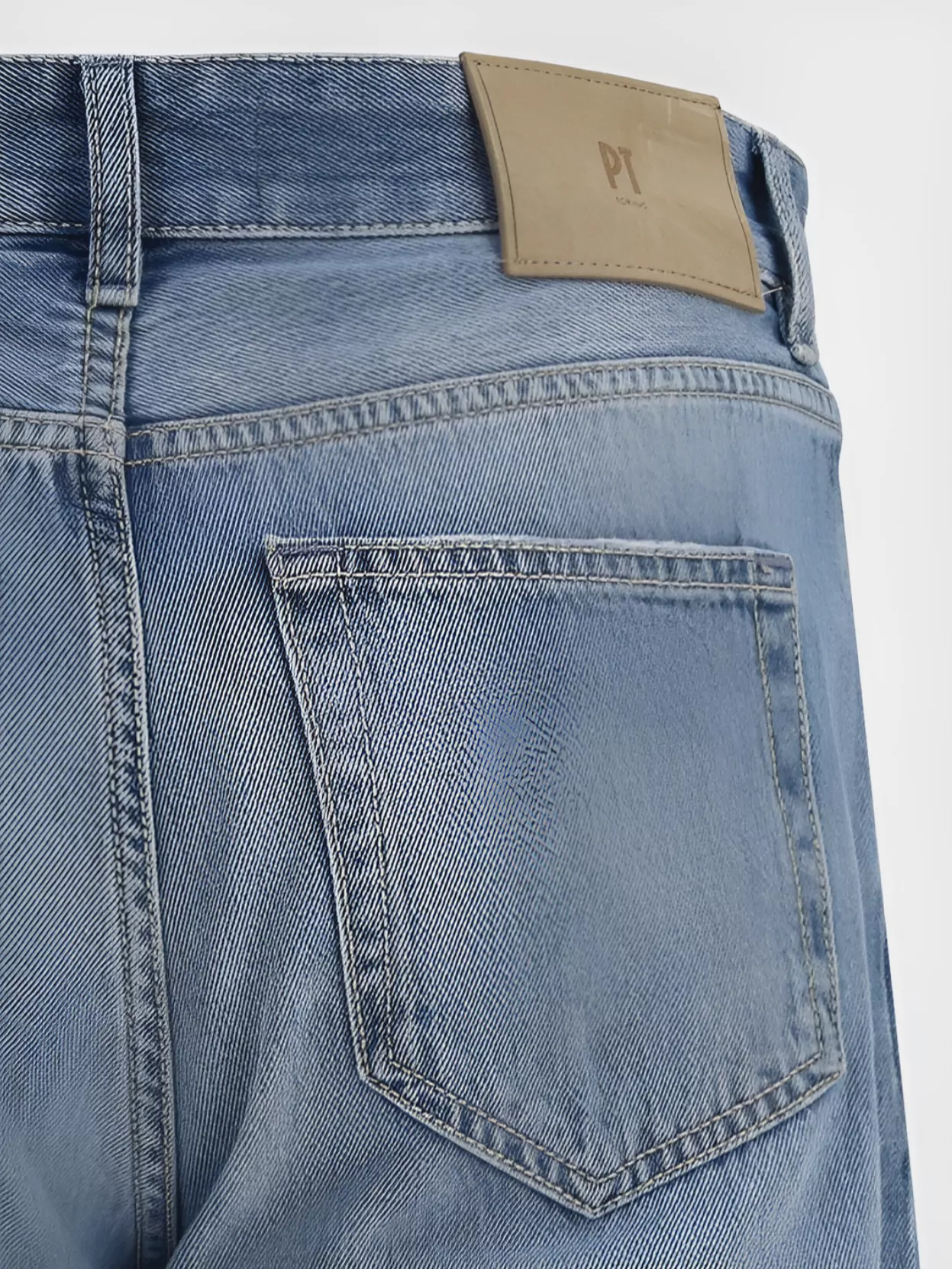Pt Torino Signature Cotton Jeans Rivet Detailing