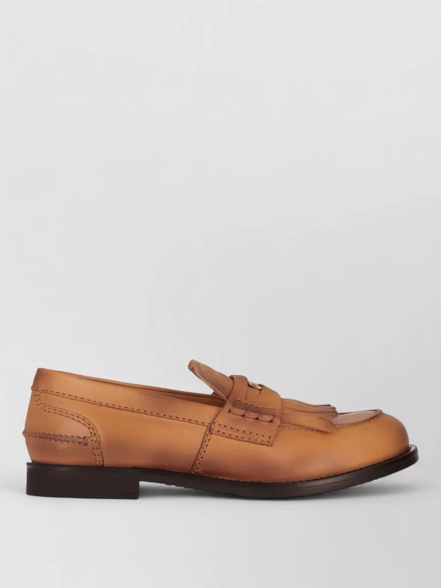 Miu Miu leather oxford shoes